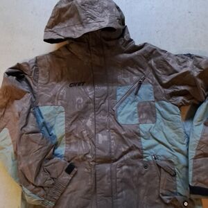 Columbia Kids Brown and Blue Raincoat